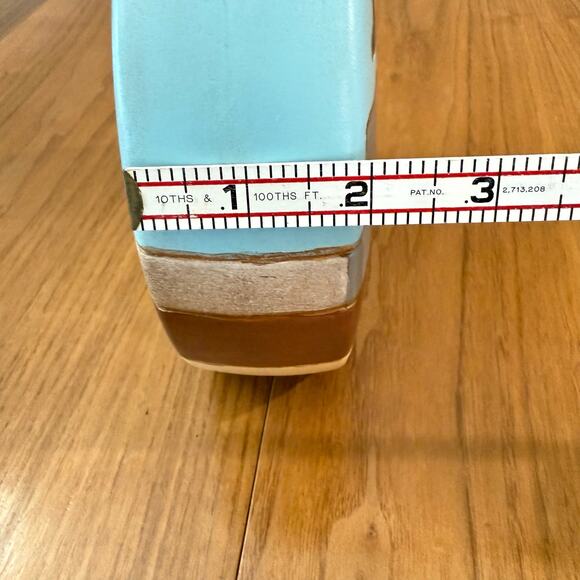 Vintage Handmade Southwest Pottery Vase Desert Cactus Adobe House Mountains 1993 - Picture 8 of 10